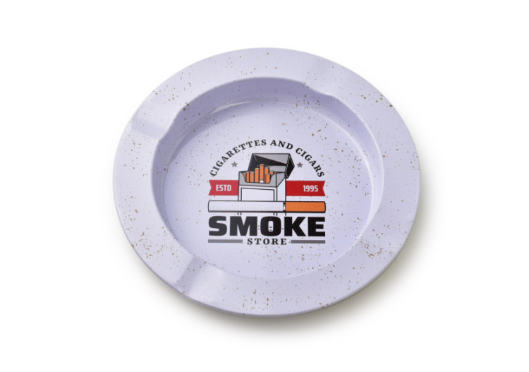 Cendrier ASHLEY - Métal durable 13,5x1,5cm - HTUA9874 - Mondex