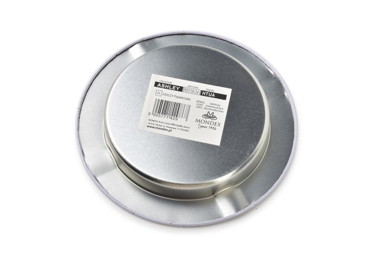 Cendrier ASHLEY - Métal durable 13,5x1,5cm - HTUA9874 - Mondex
