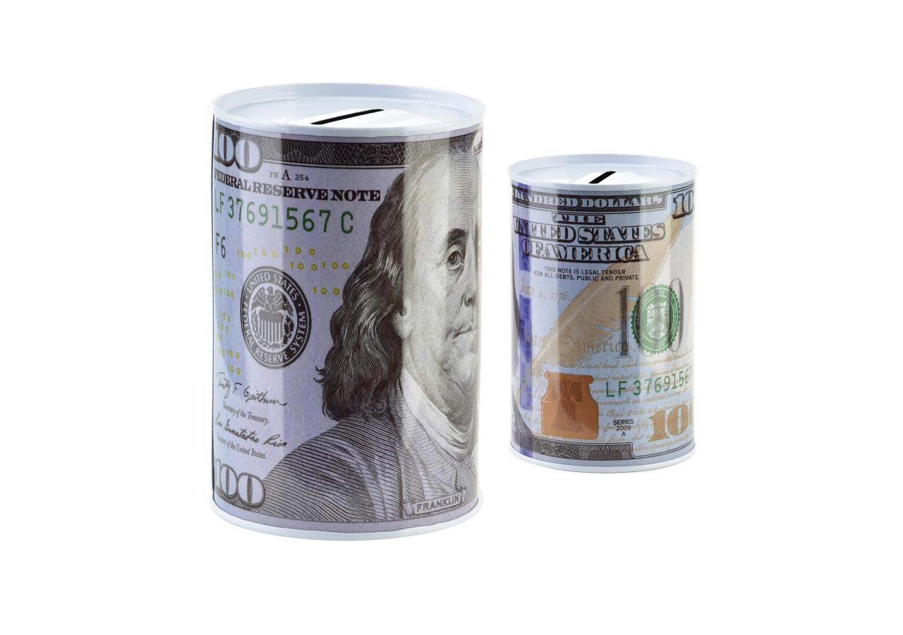 Tirelire ADI - Métal élégant 8x12,5cm - HTUA9850 - Mondex