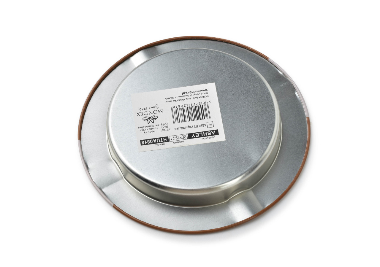 Cendrier en métal multicolore - 13,5xH1,5cm - HTUA0818 - Mondex