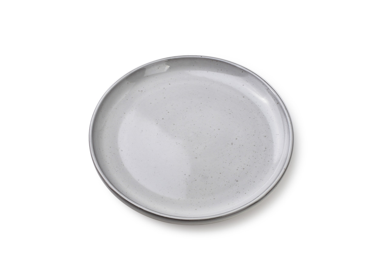 Assiette BASIC NATURE - Céramique élégante 21,5 x 21,5 x 2,5 cm - HTNA7864-1 - Mondex