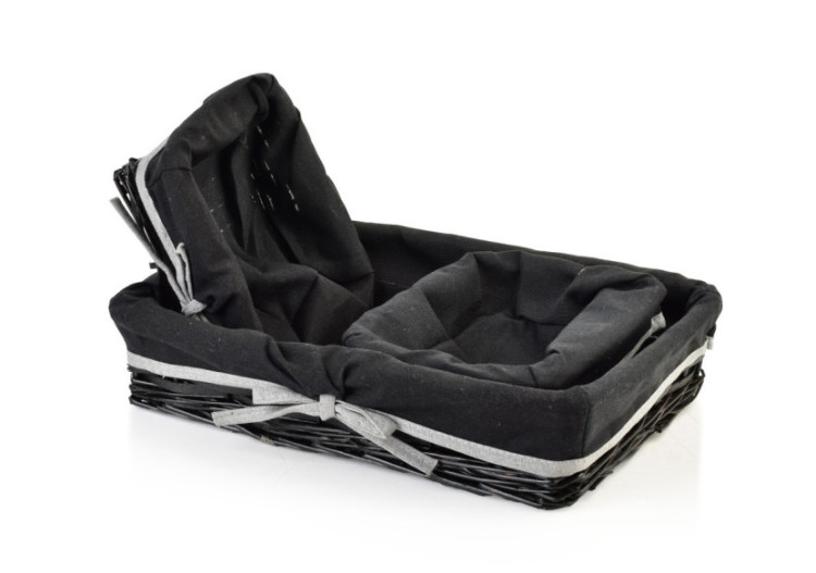 WILL Ensemble de 3 paniers XL - 39 x 25 x 9 cm / 19 x 16 x 8 cm - HIWI4252 - Mondex 2