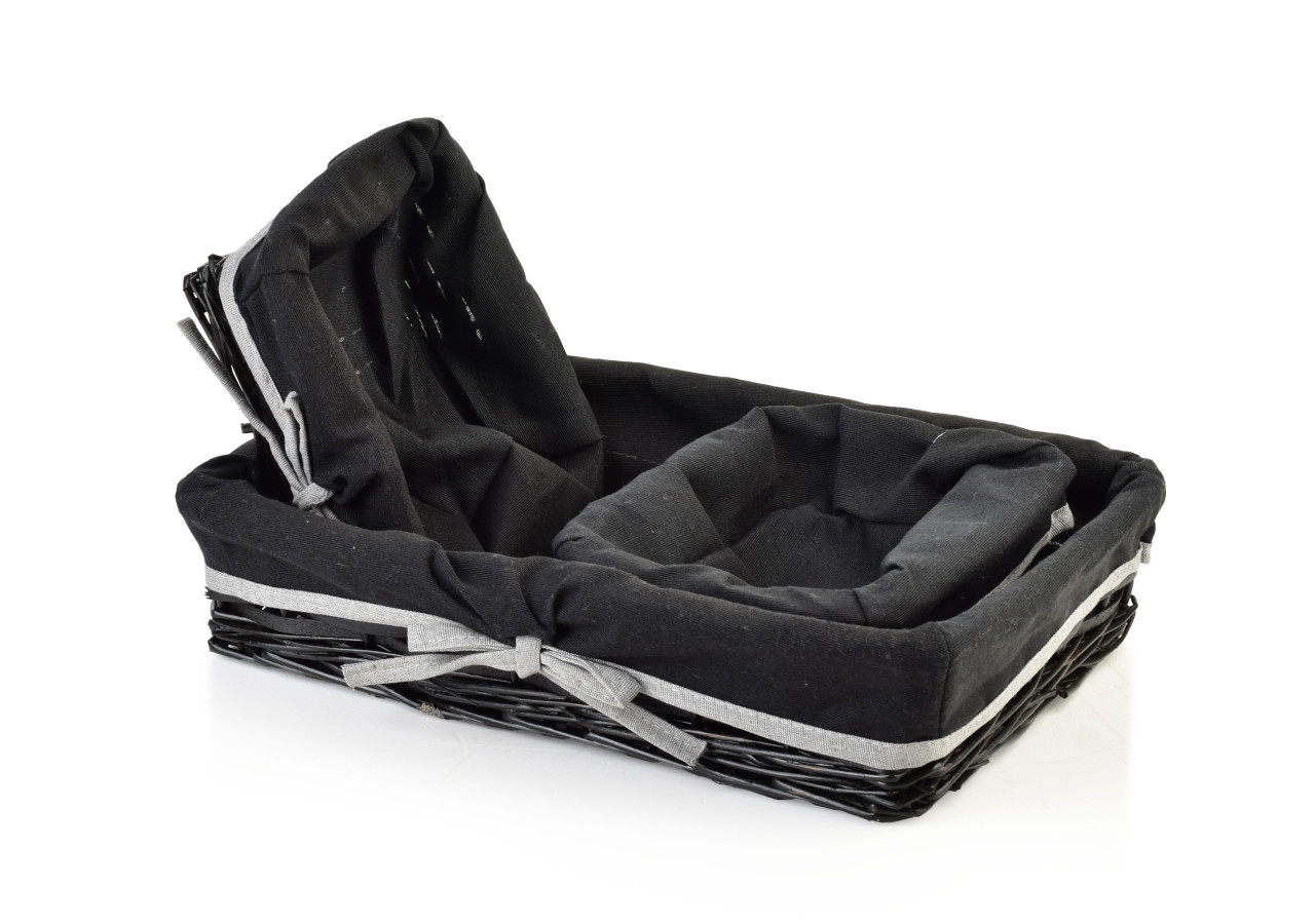 WILL Ensemble de 3 paniers XL - 39 x 25 x 9 cm / 19 x 16 x 8 cm - HIWI4252 - Mondex