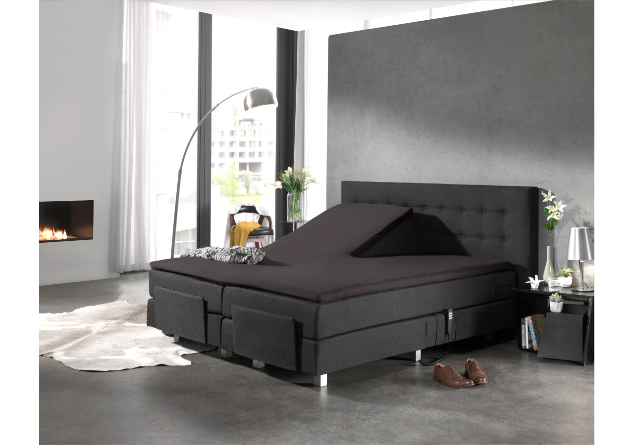 Housse de Matelas Splittopper en Percal de Coton - Antracite 180 x 200 cm - 12011046 - Dreamhouse