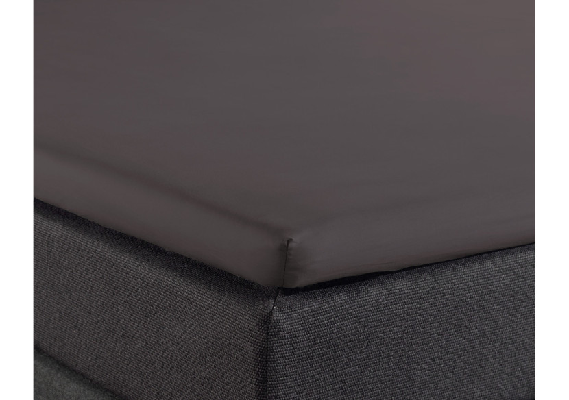 Housse de Matelas Splittopper en Percal de Coton - Antracite 180 x 200 cm - 12011046 - Dreamhouse