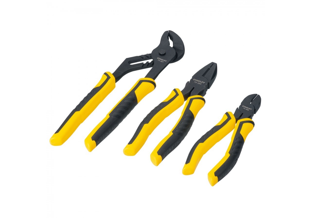 LOT DE 3 PINCES - MULTIPRISE - UNIVERSELLE - COUPANTE - STHT0-74471 - Stanley