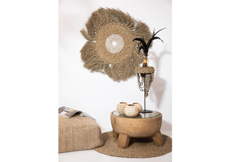 Tapis Mekong River - Naturel - 90 cm - VIVT024N-90 - Bazar Bizar 2