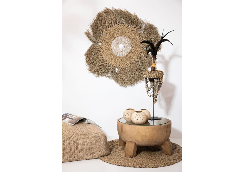 Tapis Mekong River - Naturel - 90 cm - VIVT024N-90 - Bazar Bizar