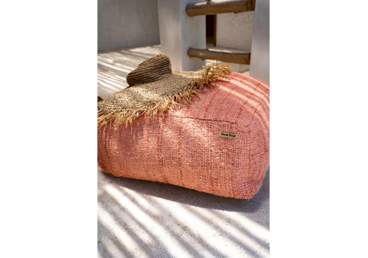 Pouf Oh My Gee - Rose Saumon - INIE003Pi-60 - Bazar Bizar 2