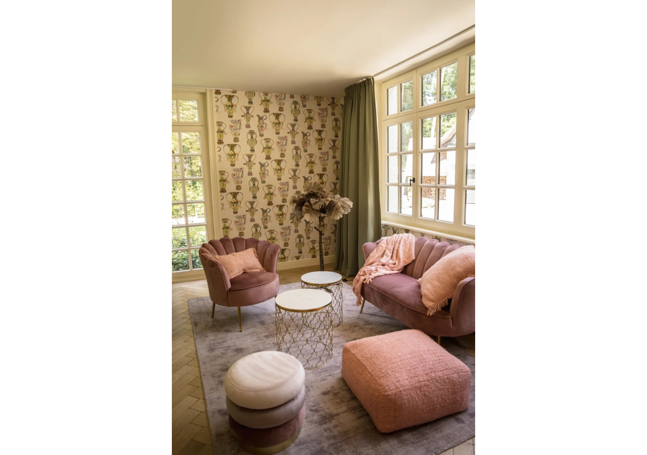 Pouf Oh My Gee - Rose Saumon - INIE003Pi-60 - Bazar Bizar