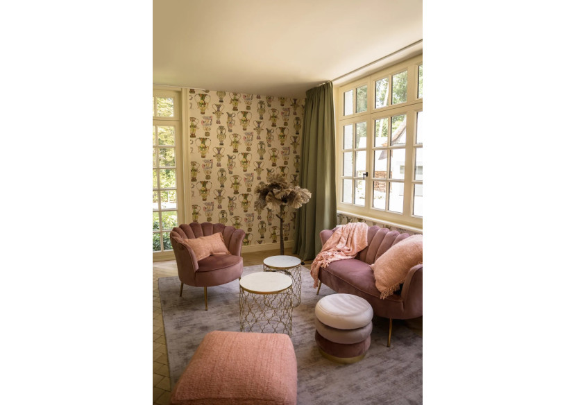 Plaid S'il Vous Plaît - Rose Saumon - INIE002Pi - Bazar Bizar