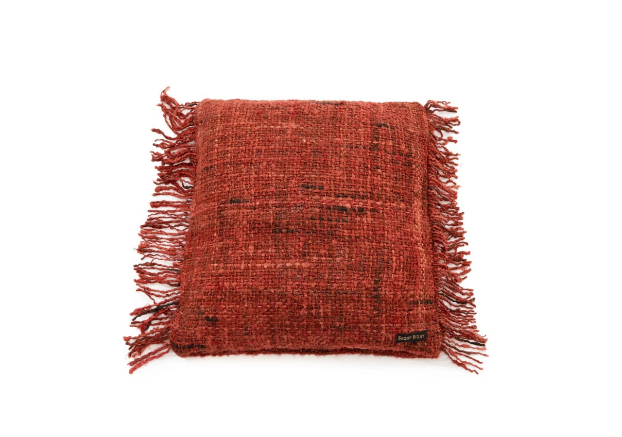 Housse de coussin Oh My Gee - Rouge Cerise 40x40cm - INIE001Re-40x40 - Bazar Bizar