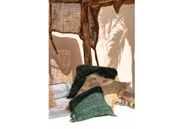 Housse de coussin Oh My Gee - Vert Forêt 60x60cm - INIE001FG-60x60 - Bazar Bizar 2