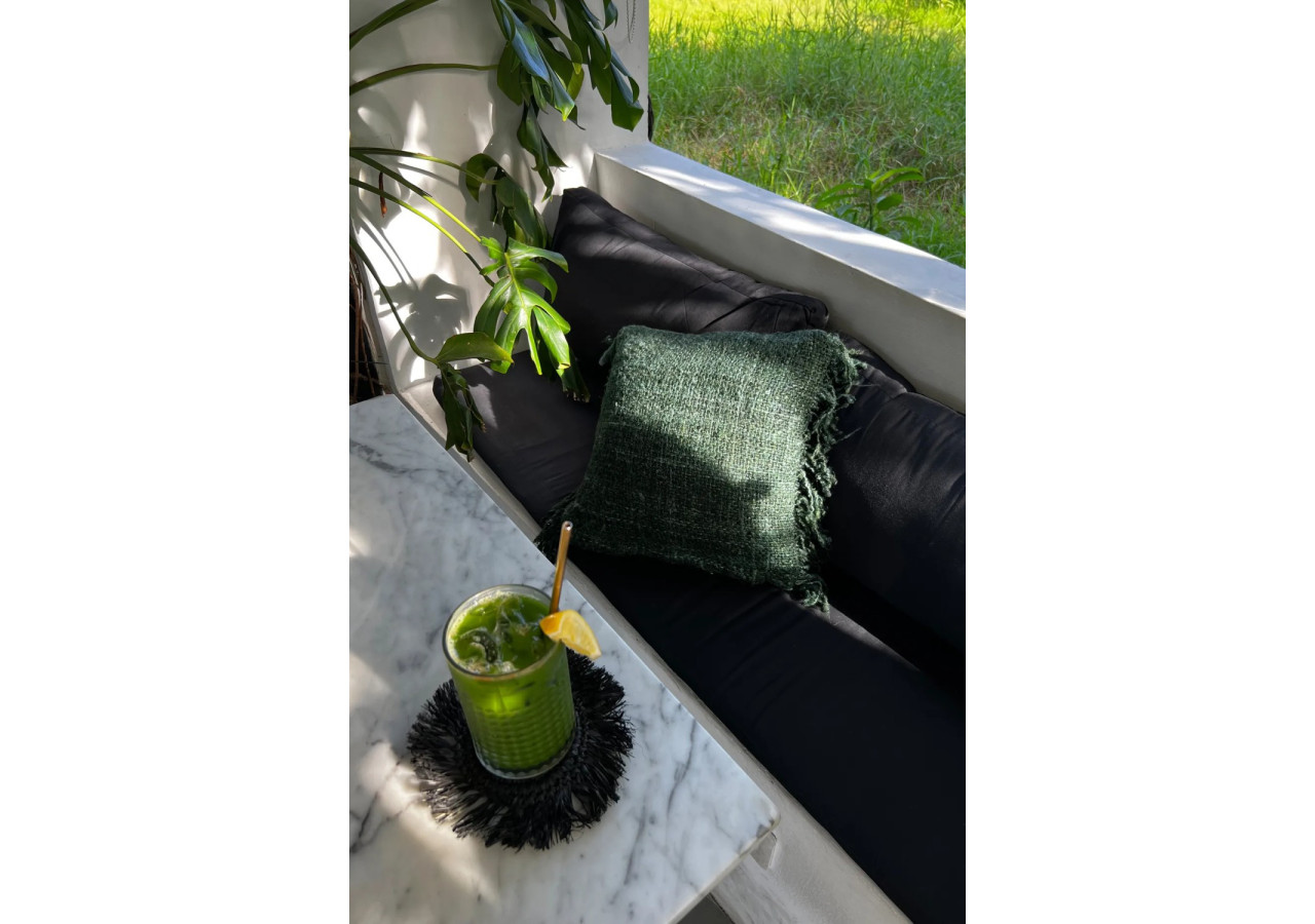 Housse de coussin Oh My Gee - Vert Forêt 60x60cm - INIE001FG-60x60 - Bazar Bizar