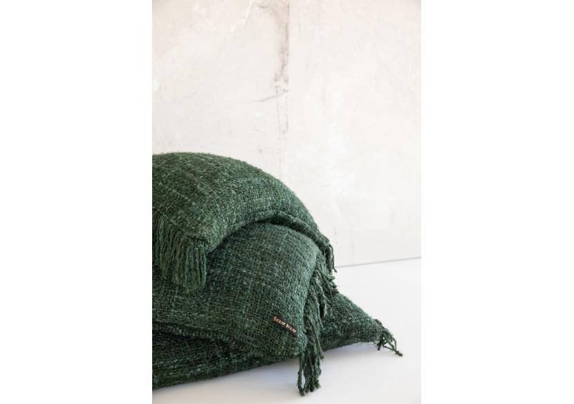 Housse de coussin Oh My Gee - Vert Forêt 60x60cm - INIE001FG-60x60 - Bazar Bizar