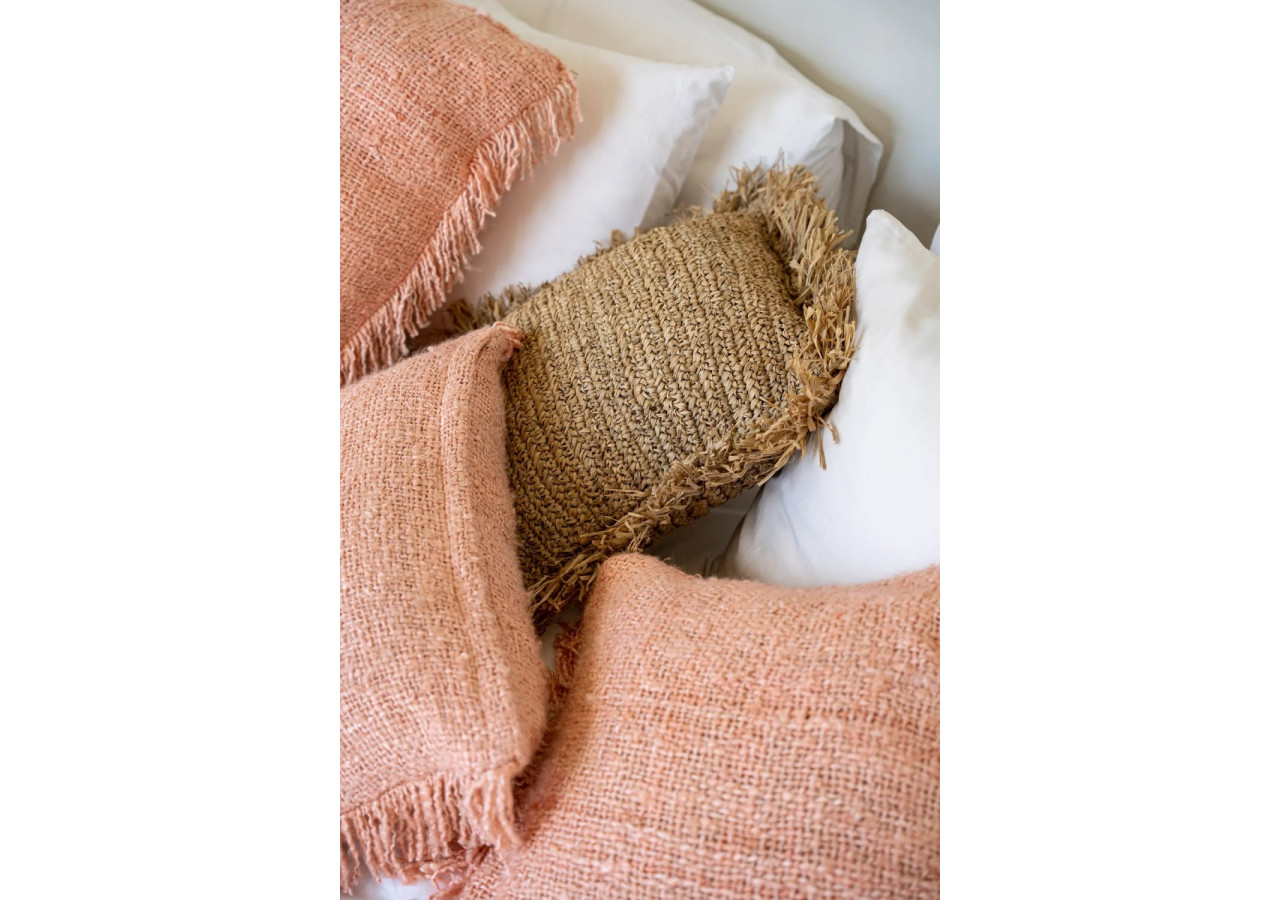 Housse de coussin Oh My Gee - Rose Saumon 35x100cm - INIE001Pi-35x100 - Bazar Bizar