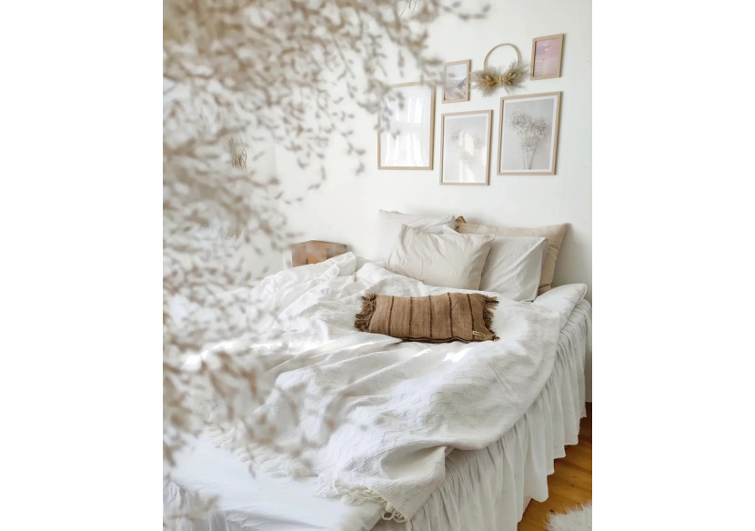 Housse de coussin Oh My Gee - Beige Noir 30x50cm - INIE001BeB-30x50 - Bazar Bizar