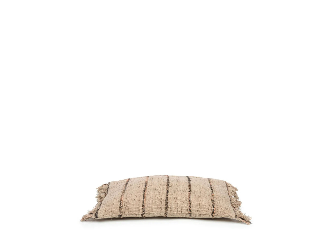 Housse de coussin Oh My Gee - Beige Noir 30x50cm - INIE001BeB-30x50 - Bazar Bizar