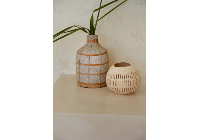 Bougie en noix de coco - Naturelle - BA150C-N - Bazar Bizar