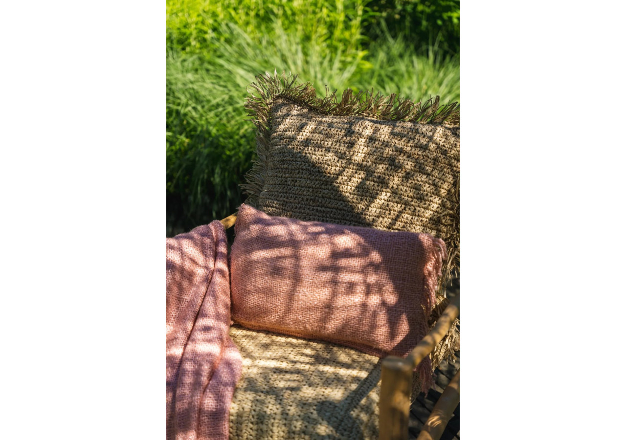 Housse de coussin Oh My Gee - Rose Saumon 30x50cm - INIE001Pi-30x50 - Bazar Bizar