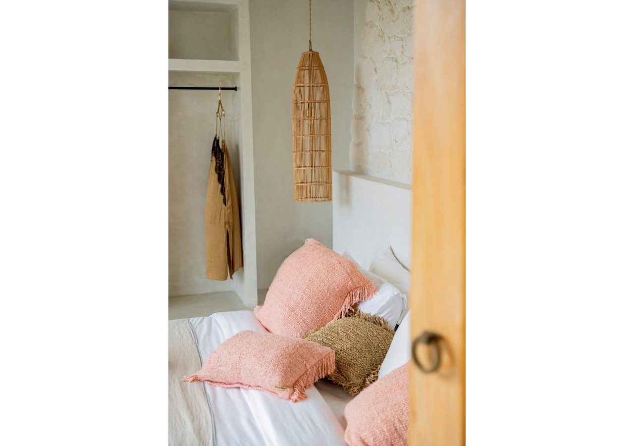 Housse de coussin Oh My Gee - Rose Saumon 30x50cm - INIE001Pi-30x50 - Bazar Bizar