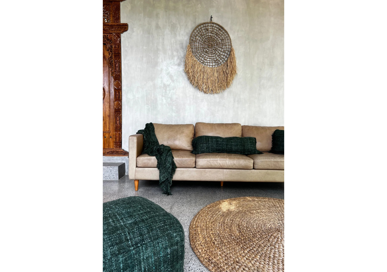 Housse de Coussin Oh My Gee - Vert Forêt - 35x100cm - INIE001FG-35x100 - Bazar Bizar