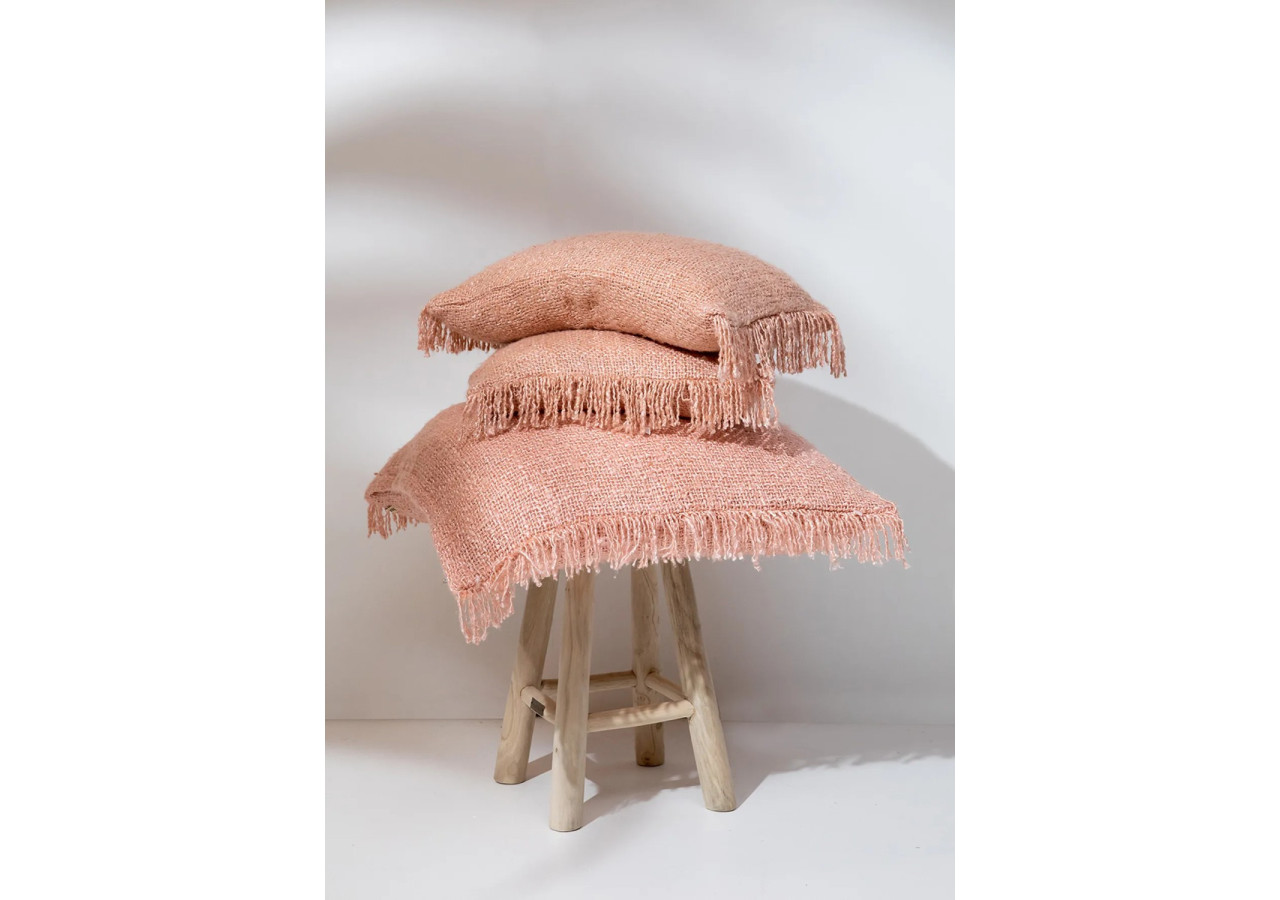 Housse de Coussin Oh My Gee - Rose Saumon - 60x60cm - INIE001Pi-60x60 - Bazar Bizar