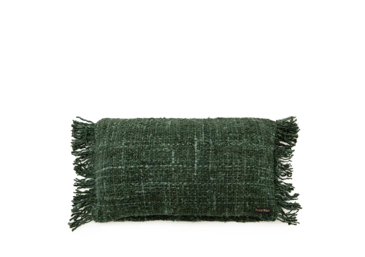 Housse de Coussin Oh My Gee - Vert Forêt - 30x50cm - INIE001FG-30x50 - Bazar Bizar