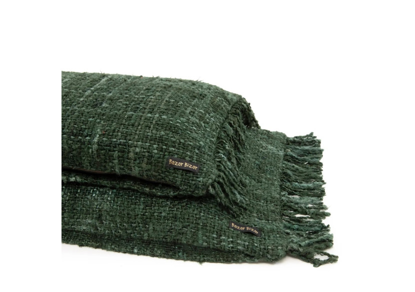 Housse de Coussin Oh My Gee - Vert Forêt - 30x50cm - INIE001FG-30x50 - Bazar Bizar