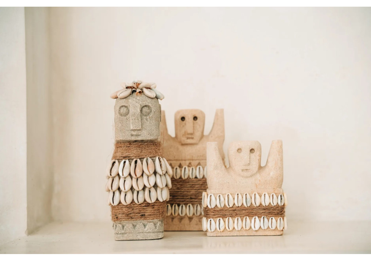 Statue en Pierre Sumba n°33 - Artisanat Indonésien - BAHRA033 - Bazar Bizar