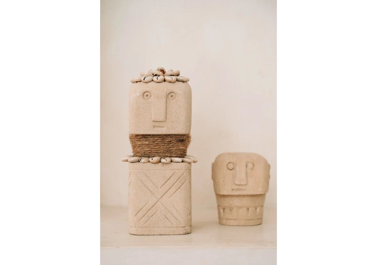 Statue en Pierre Sumba n°30 - Artisanat Exclusif - BAHRA030 - Bazar Bizar