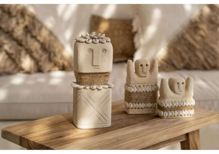 Statue en Pierre Sumba n°30 - Artisanat Exclusif - BAHRA030 - Bazar Bizar