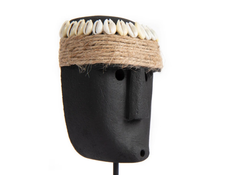 Statue en Pierre Sumba n°35 - Sculptée à la main en grès - BAHRA035 - Bazar Bizar