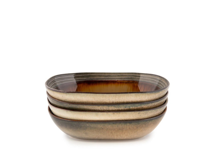 Bol Ovale Comporta - Grand - Ensemble de 4 - POCE027Y-L-SET4 - Bazar Bizar