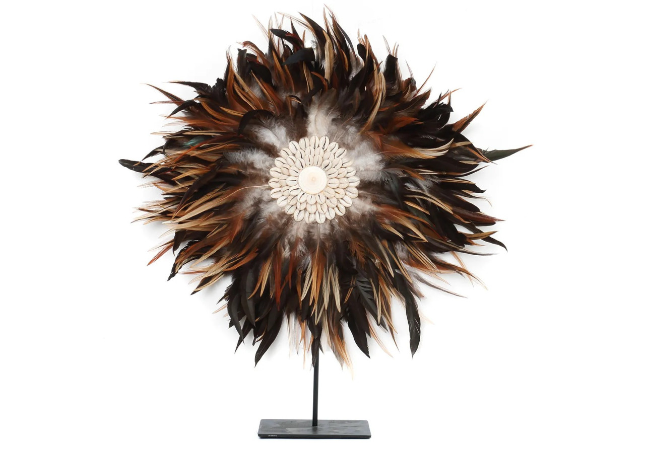 Juju Côtier sur Support - Noir Brun - Petit - 40cm - BALE015BBr-S-40 - Bazar Bizar