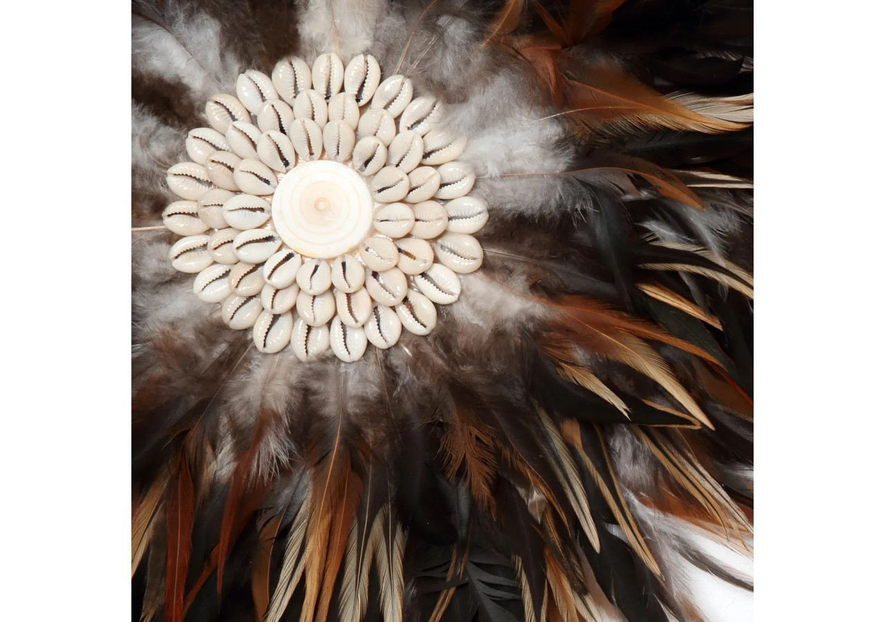 Juju Côtier sur Support - Noir Brun - Petit - 40cm - BALE015BBr-S-40 - Bazar Bizar