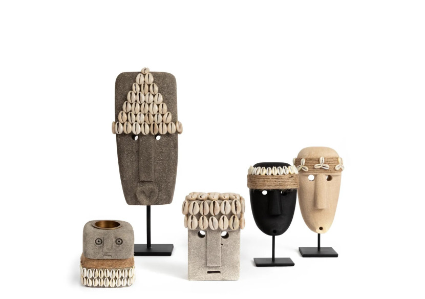 Porte-Tealight Sumba Stone n°31 - Fait main - BAHRA031 - Bazar Bizar