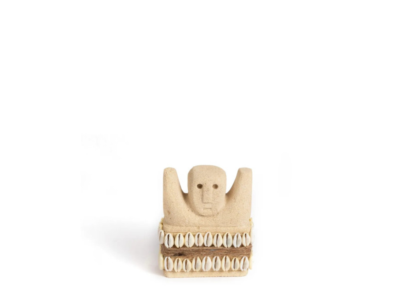 Statue en Pierre Sumba n°28 - S - Élégance artisanale - BAHRA028-S - Bazar Bizar