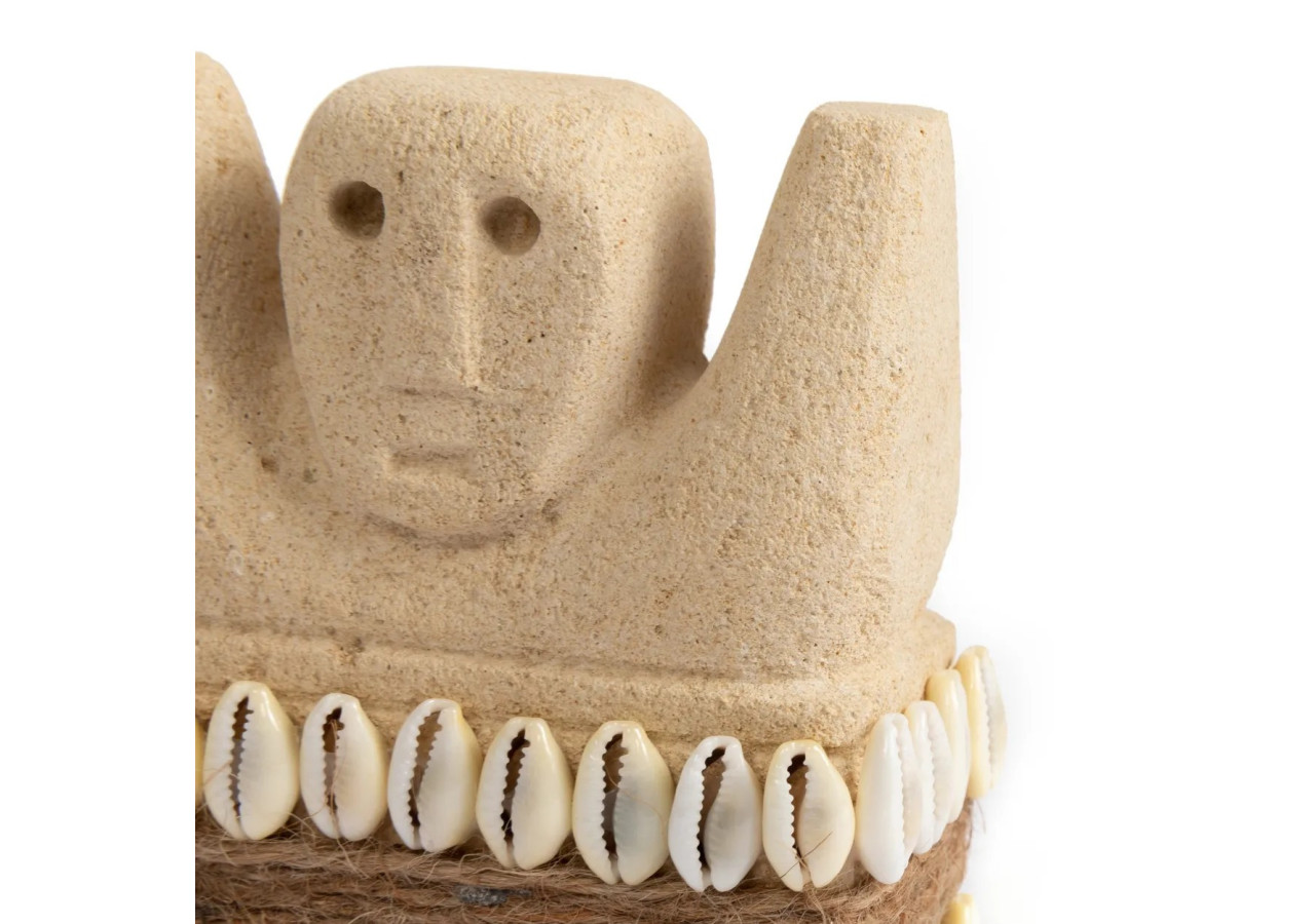 Statue en Pierre Sumba n°28 - S - Élégance artisanale - BAHRA028-S - Bazar Bizar