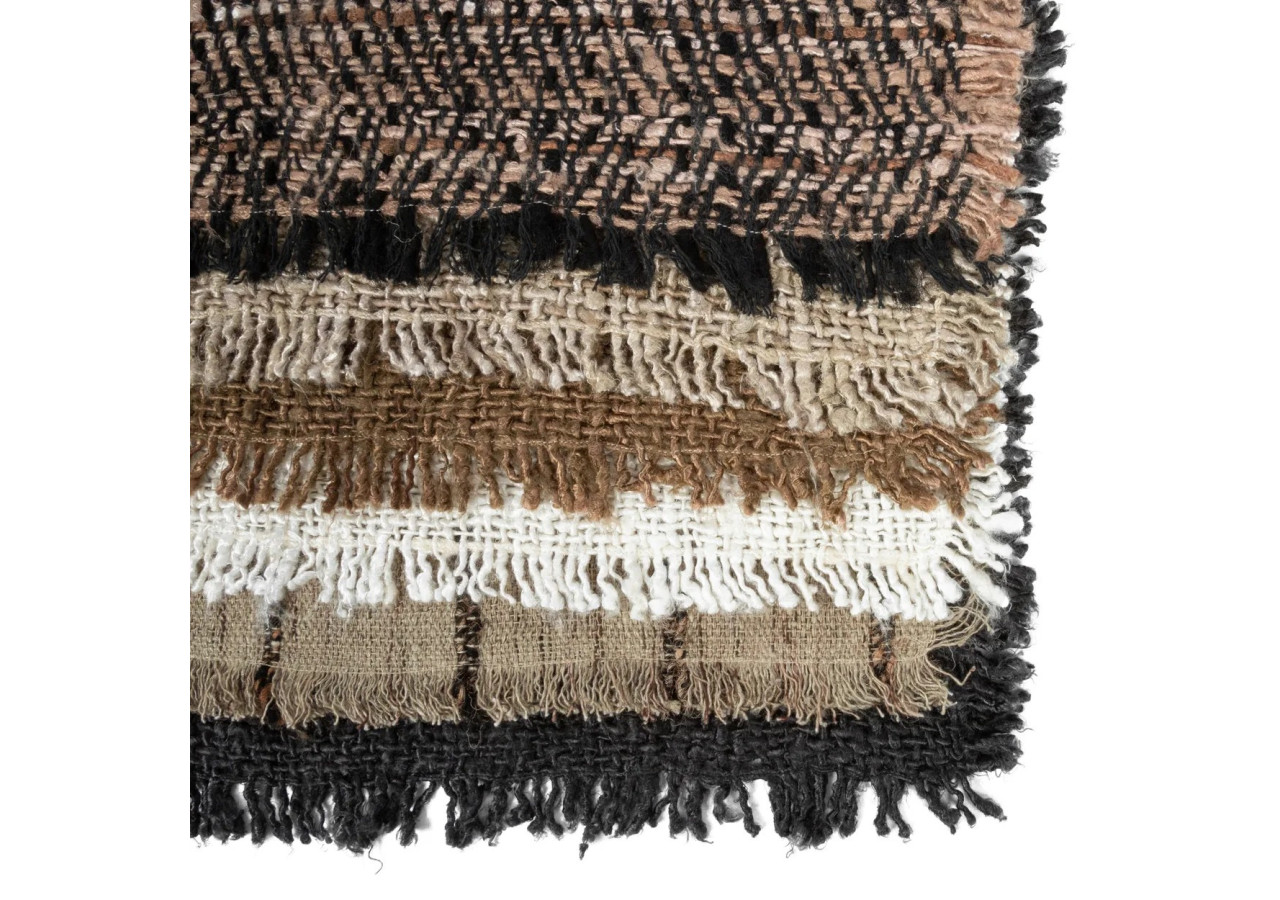 Set de 4 Sets de Table Oh My Gee - Beige et Noir - INIE004BeB-SET4 - Bazar Bizar