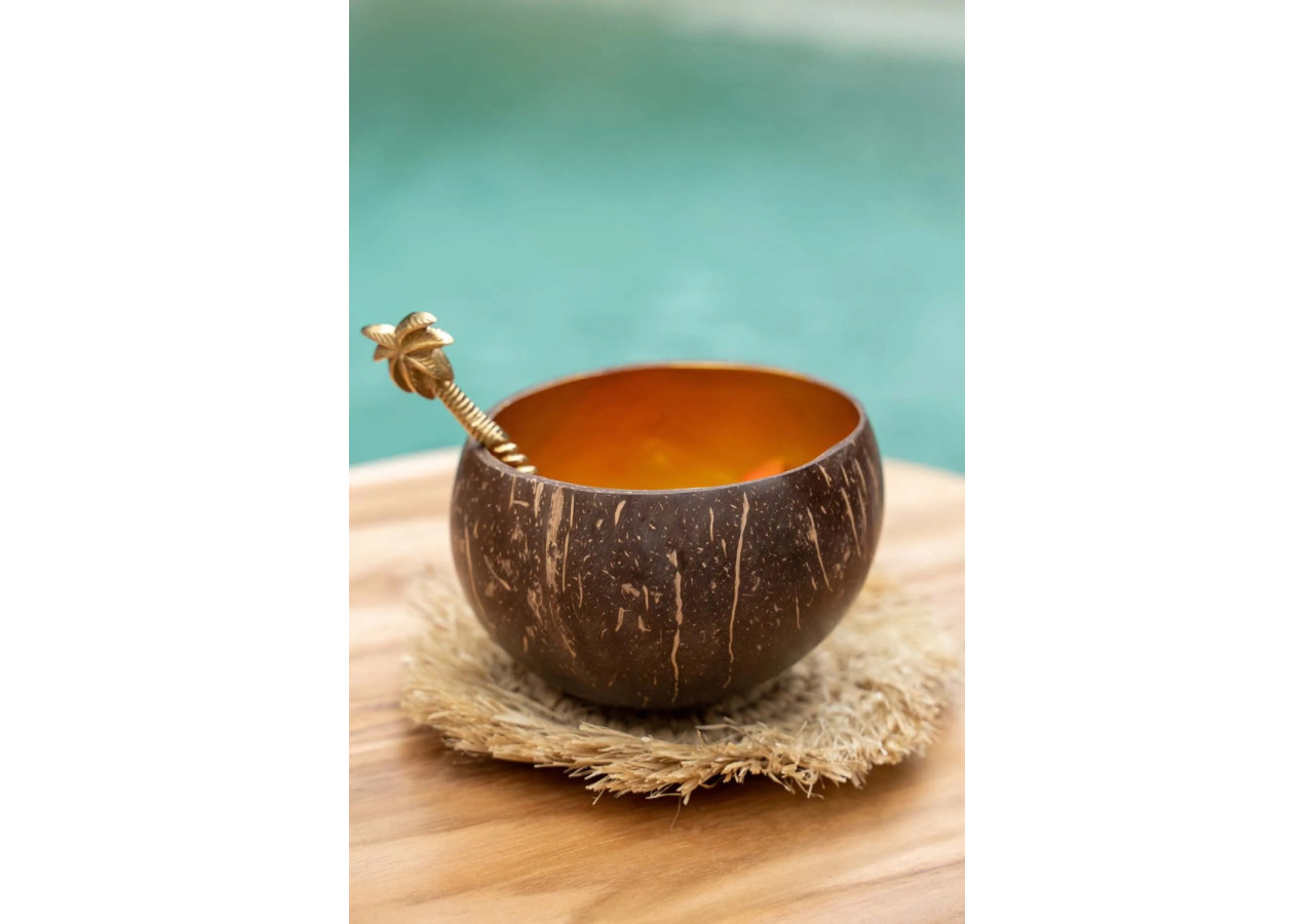 Bol Alimentaire Coco - Or Naturel - JABR005NG - Bazar Bizar