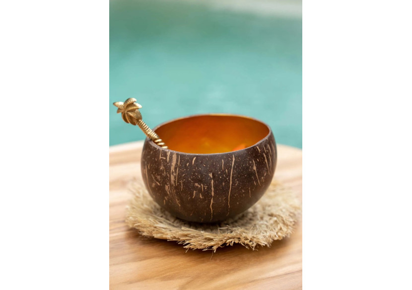 Bol Alimentaire Coco - Or Naturel - JABR005NG - Bazar Bizar Bol Alimentaire Coco - Or Naturel - JABR005NG - Bazar Bizar