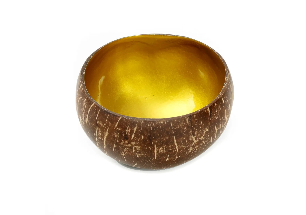 Bol Alimentaire Coco - Or Naturel - JABR005NG - Bazar Bizar