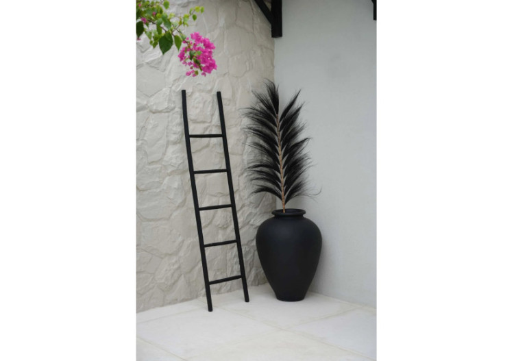 Échelle Décorative Tulum - Noire - 165 cm - JAHU004B-165 - Bazar Bizar 2