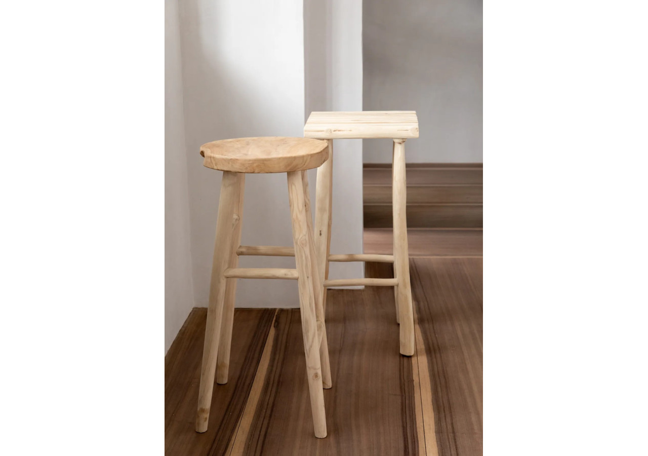 Tabouret de Bar Island - Naturel - JAAM016N - Bazar Bizar