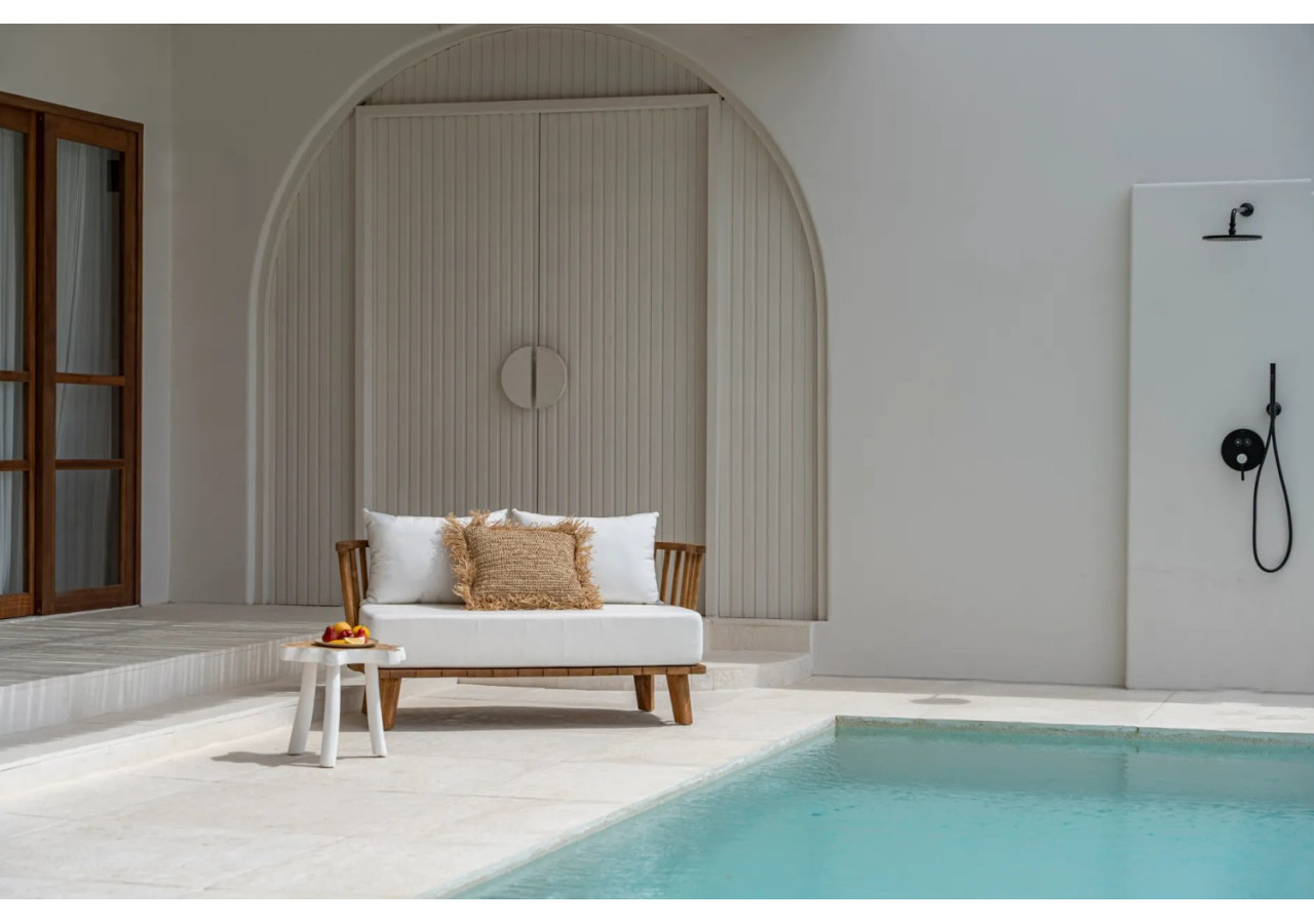 Table d'Appoint Organique - Blanc Naturel - JAAM015NW - Bazar Bizar