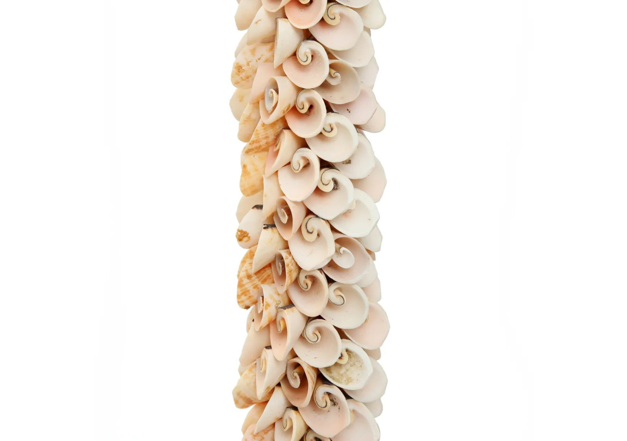 Suspension en Coquillages et Coton - Rose - BALE078Pi - Bazar Bizar