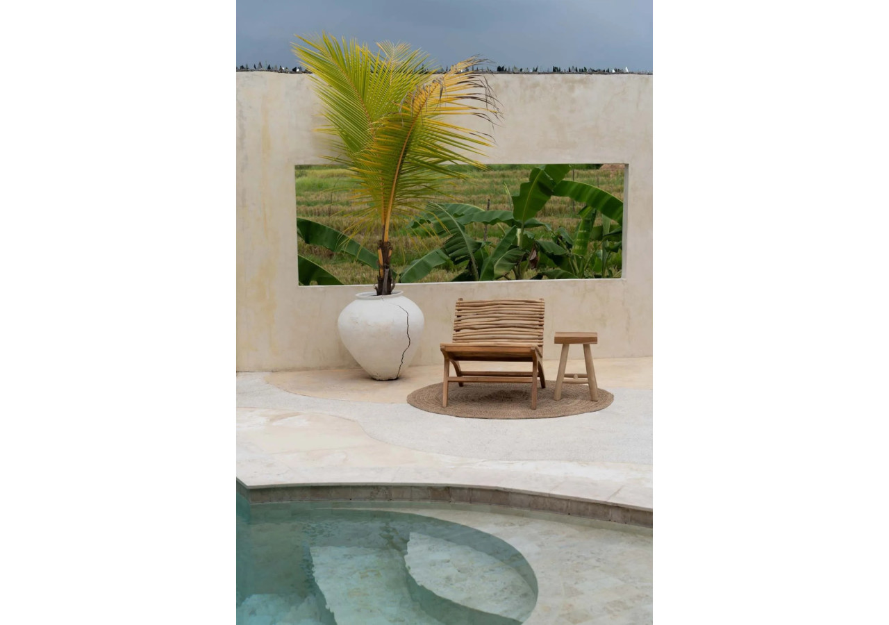 Fauteuil Islander - Naturel en Teck - JAAM020N - Bazar Bizar