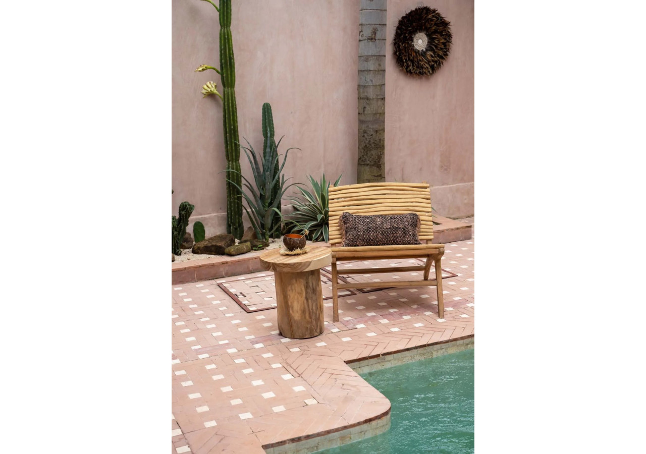 Fauteuil Islander - Naturel en Teck - JAAM020N - Bazar Bizar