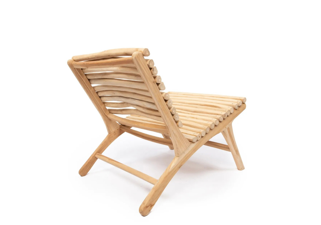 Fauteuil Islander - Naturel en Teck - JAAM020N - Bazar Bizar